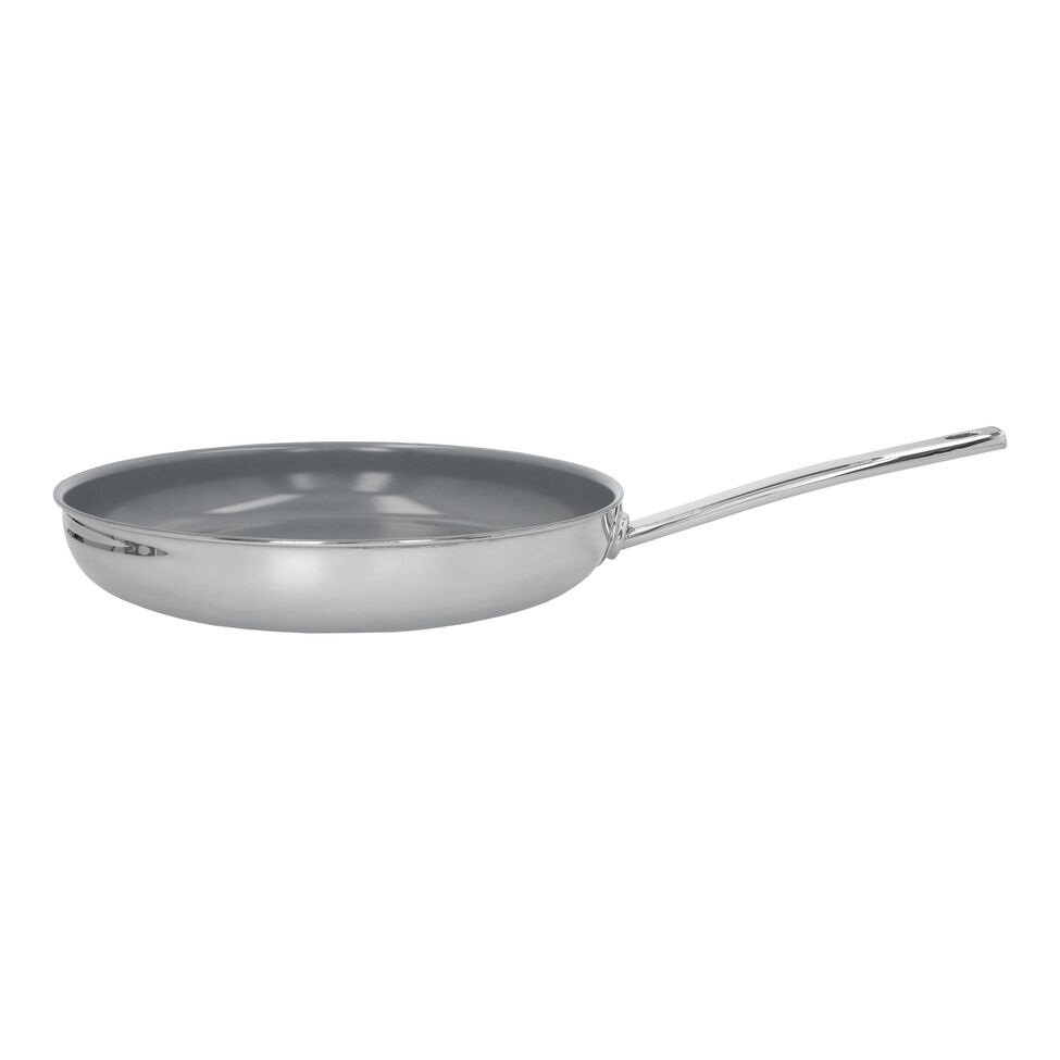 Bratpfanne 32 cm, 18/10 Edelstahl, Silber