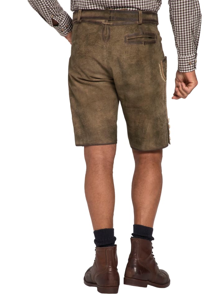 JP1880 Lederhose in moos günstig kaufen