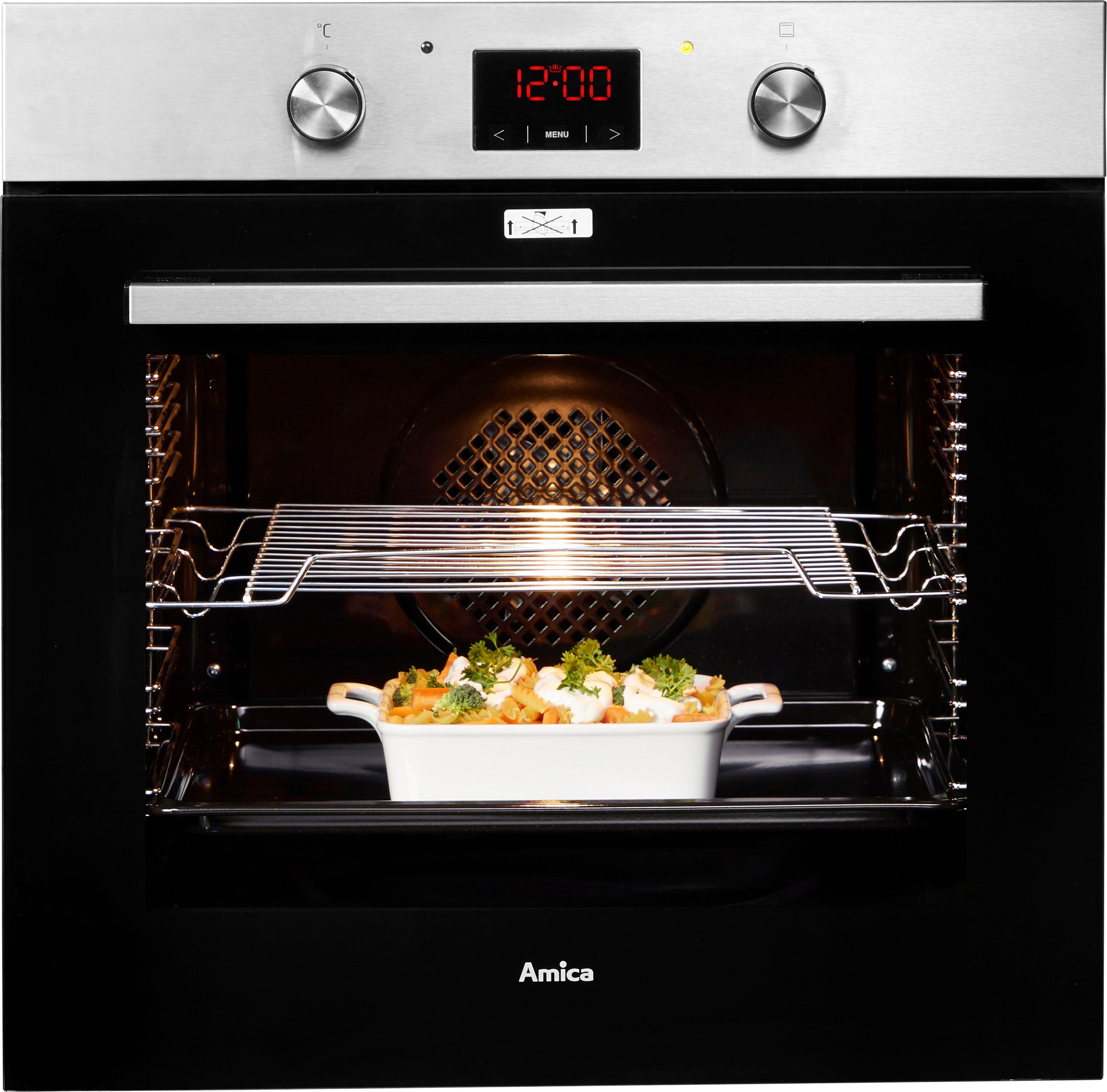 Amica Einbaubackofen EBX 943 630 E, mit Teleskopauszug nachrüstbar, Simple Steam, Simple Steam