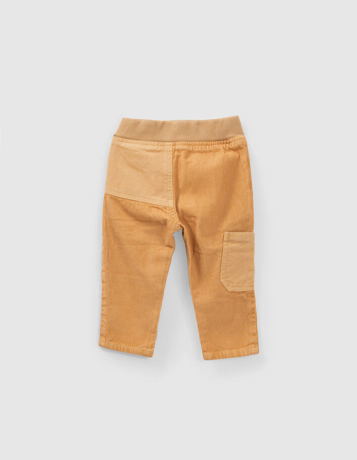 Pantalon camel mix matières élastiqué bébé garçon