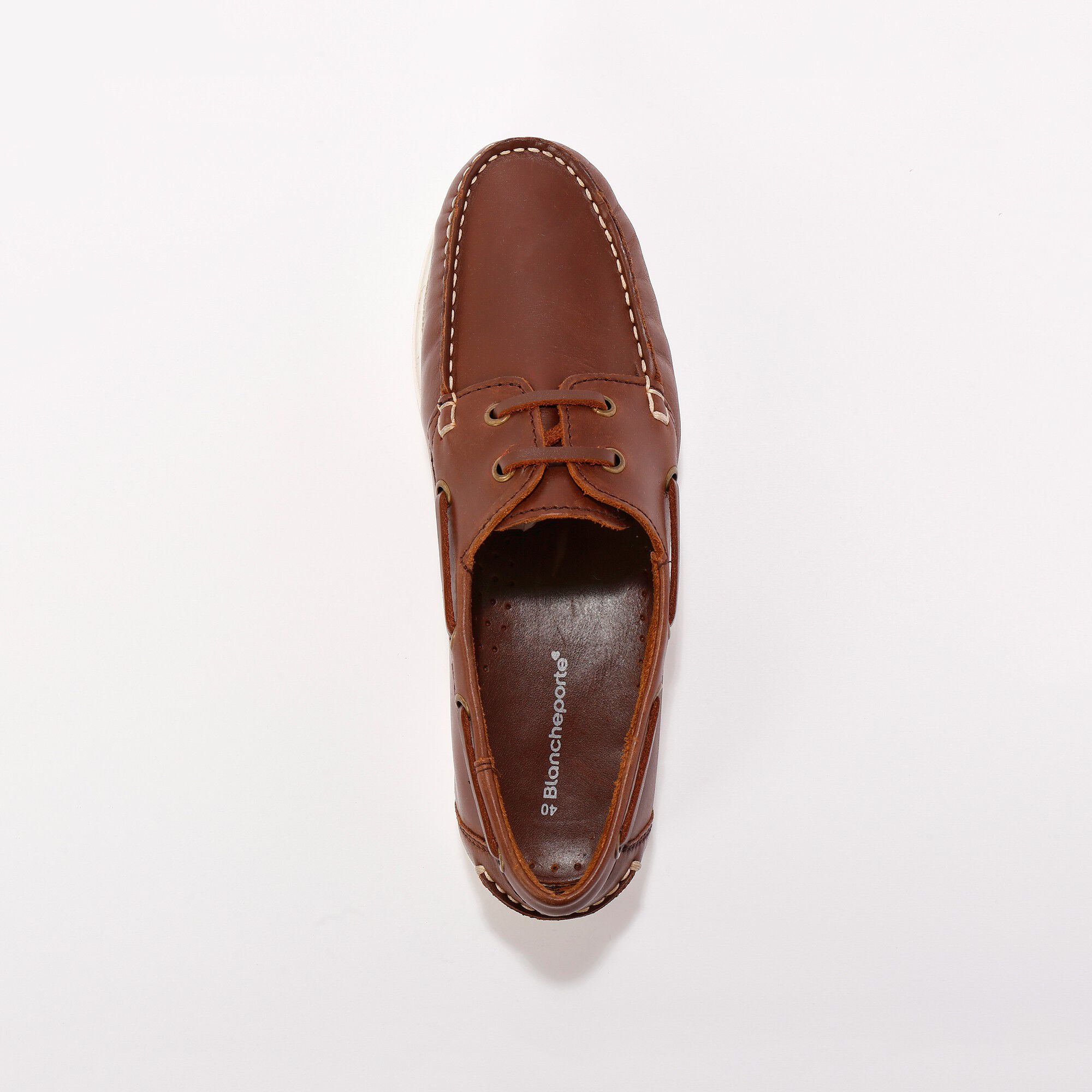 Chaussures bateau en cuir
