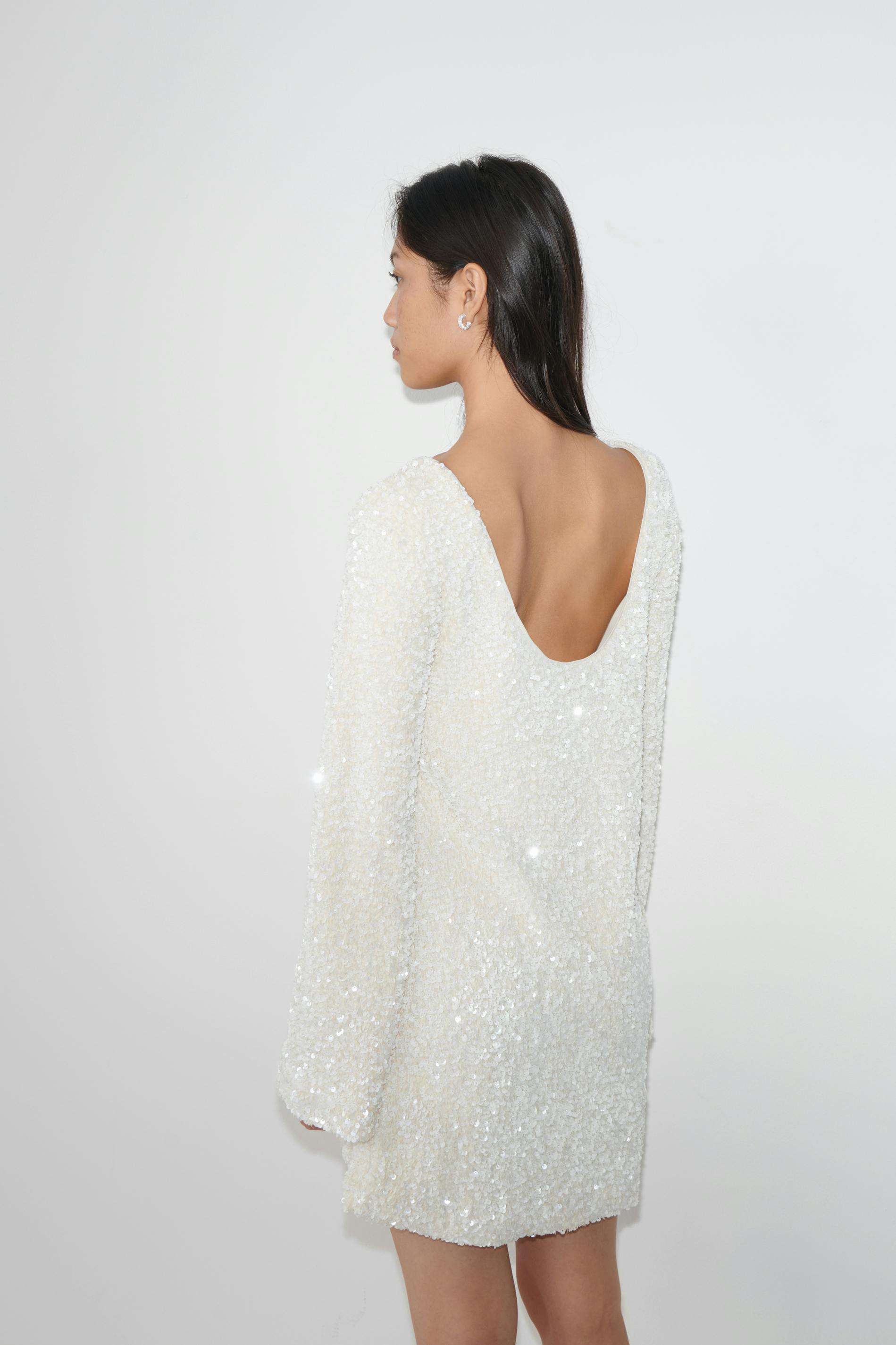Loose sequin mini dress