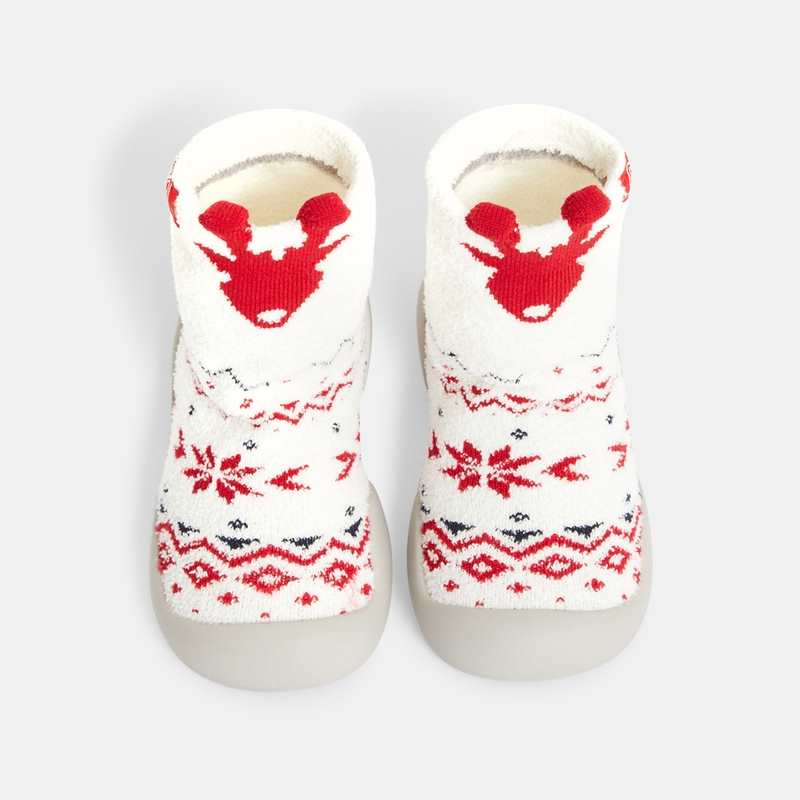 Chausson chaussette élan blanches bébé garçon