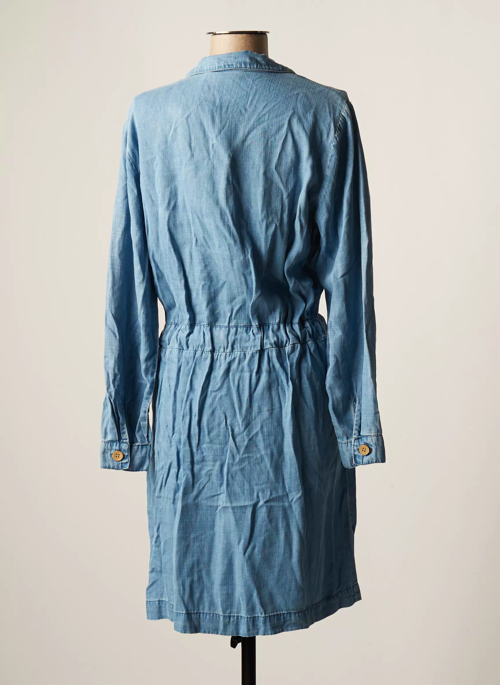 B Young Robes Mi Longues Femme couleur bleu