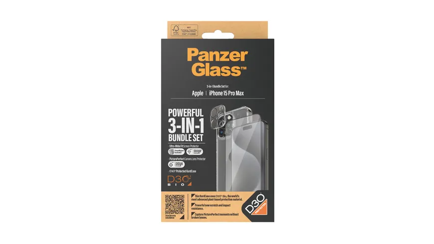 PanzerGlass iPhone 15 Pro Max 3-in-1 Pack