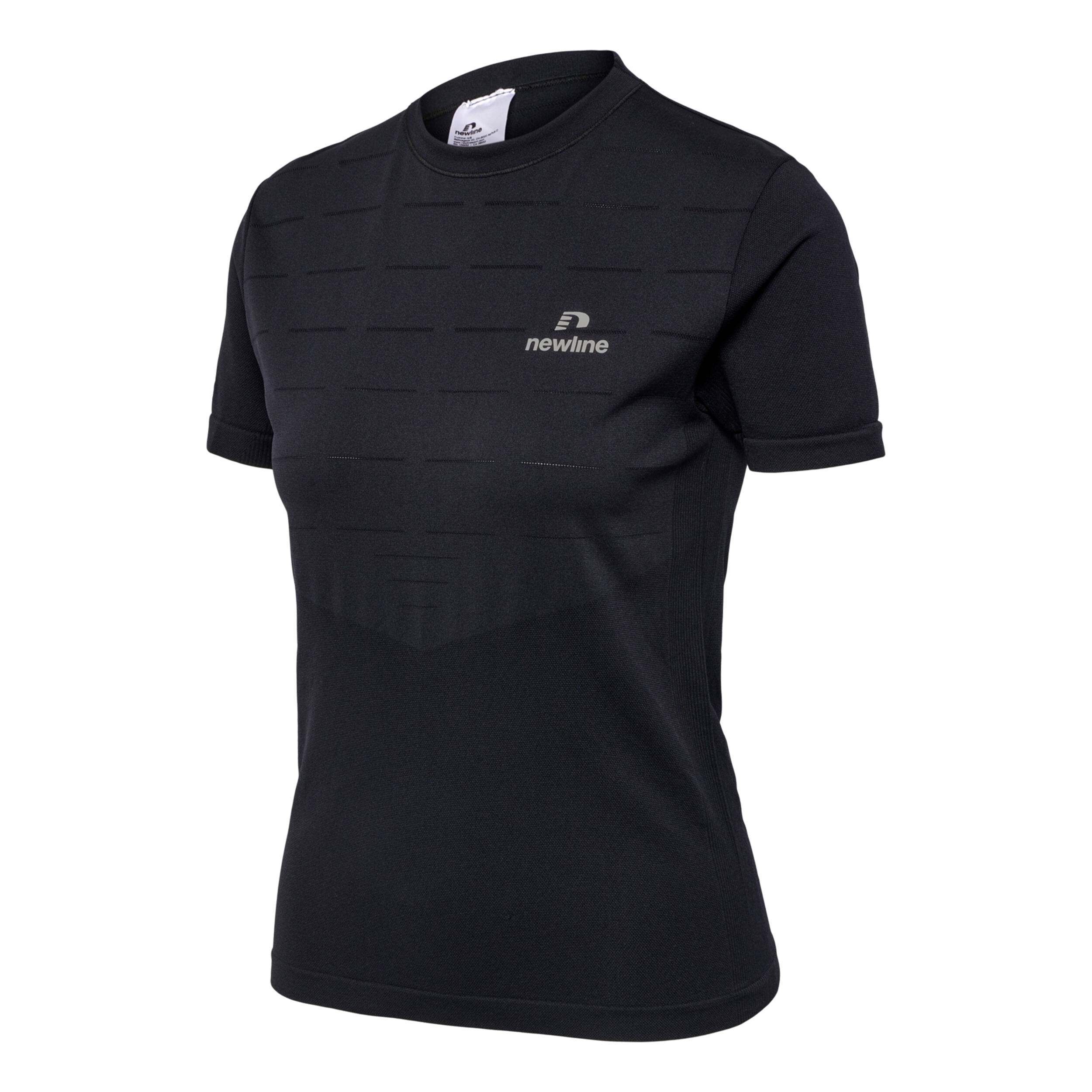 Riverside Seamless T-Shirt Laufshirt Damen - Schwarz