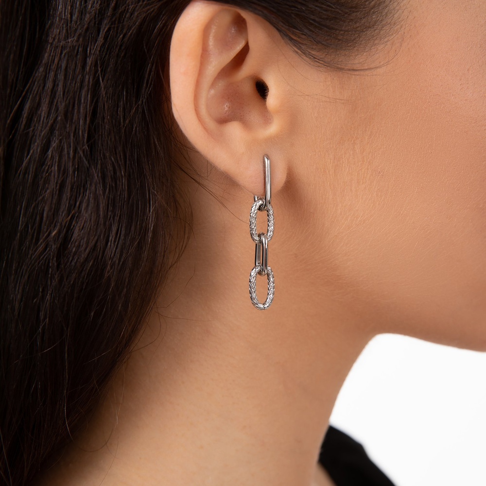 GMK Collection Créoles Acier inoxydable Boucles d'oreilles