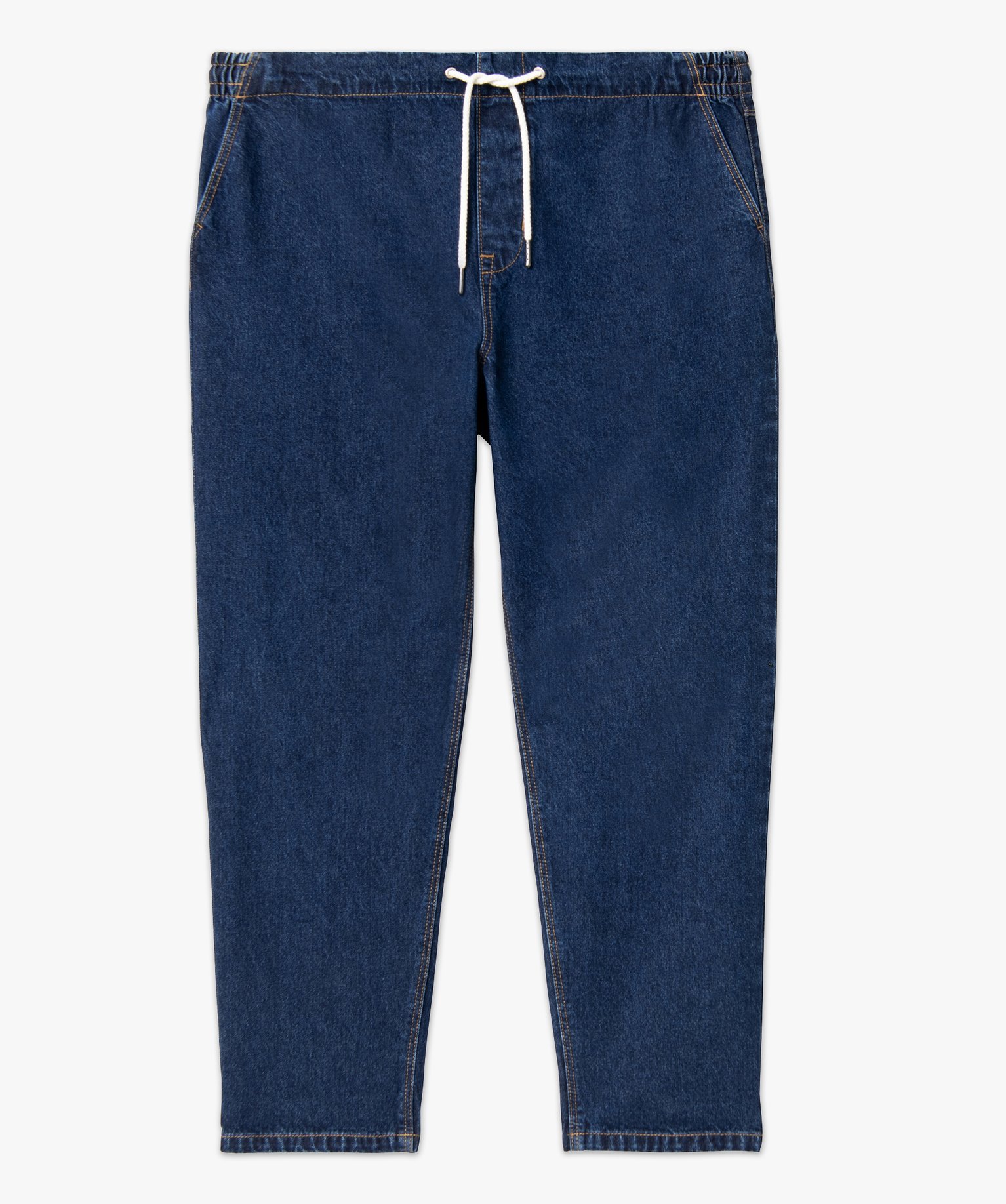 Jean femme grande taille délavé coupe mom taille élastiquée brut | GEMO