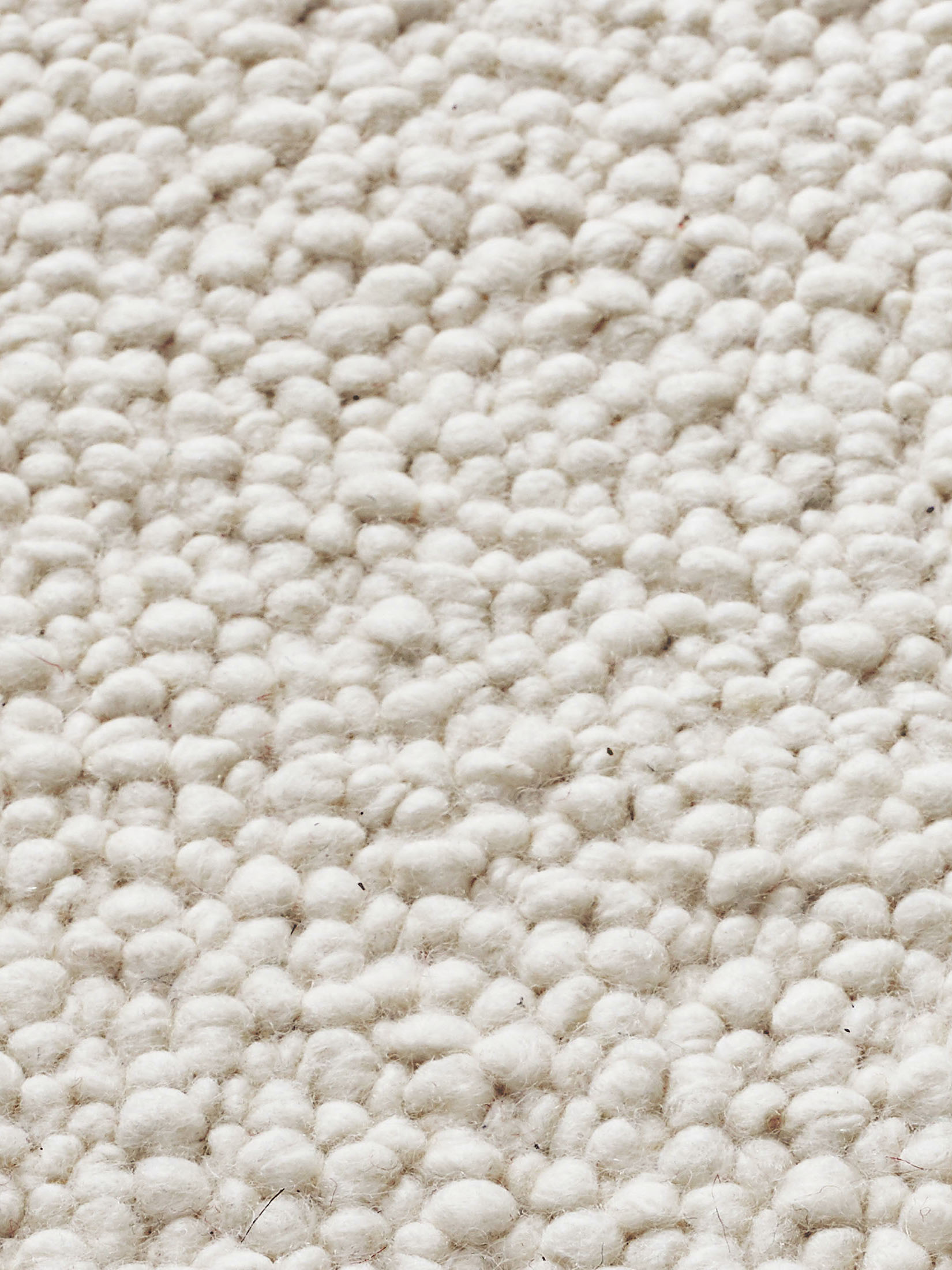 Hillsand Woll-Teppich, Scandic White