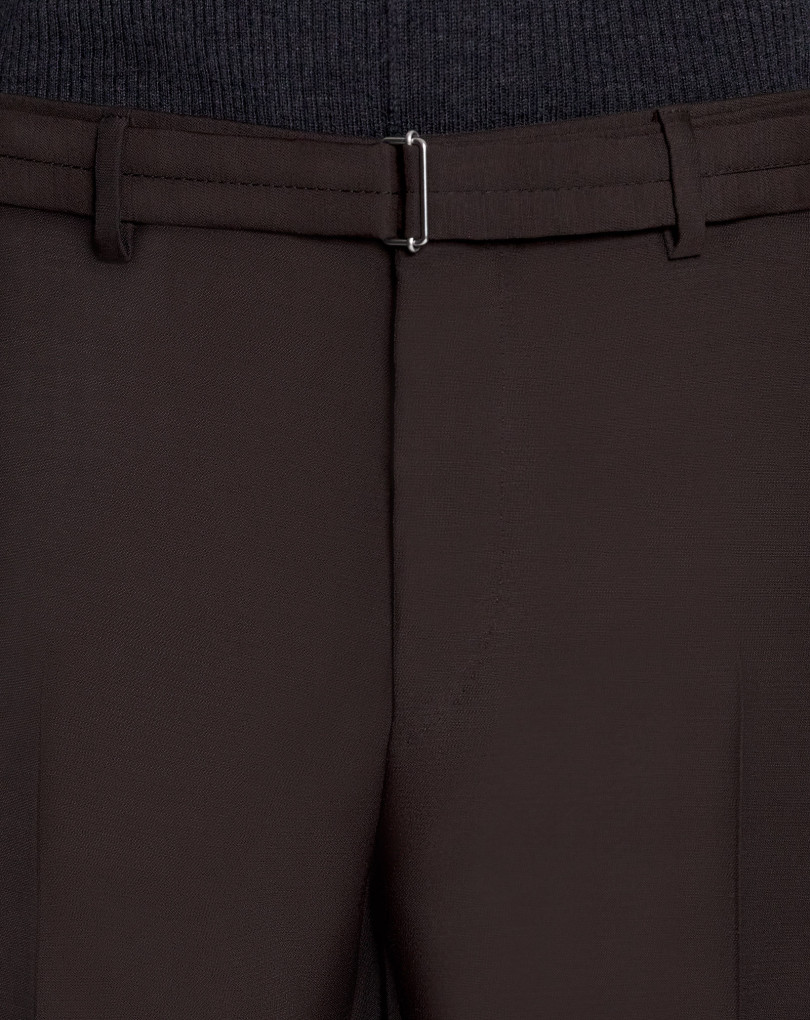PANTALON DROIT FENDU