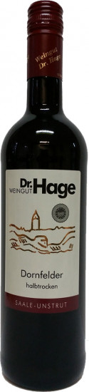 2022 Dornfelder halbtrocken - Weingut Dr. Hage GbR
