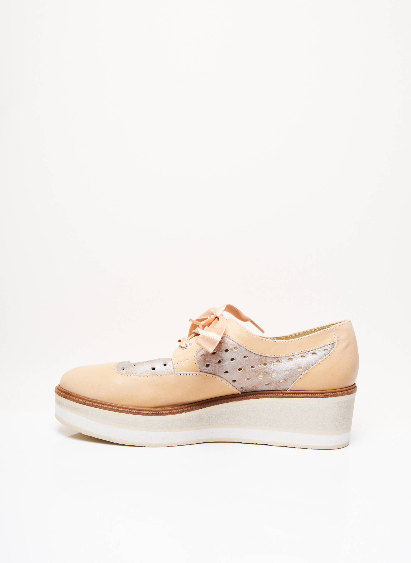 Folie S Derby Femme couleur beige