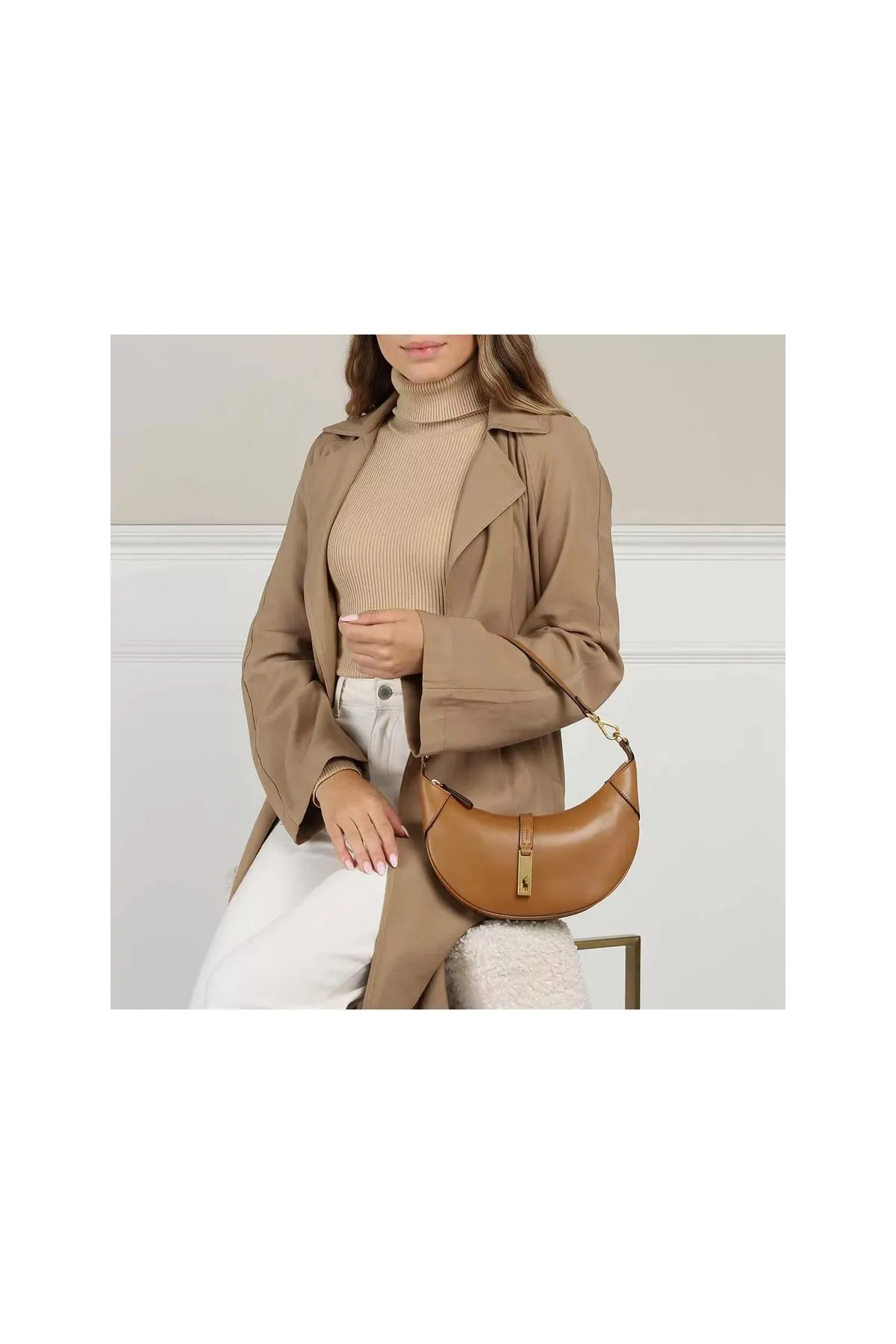 Ralph Lauren  Handtasche - Braun - Strukturiert