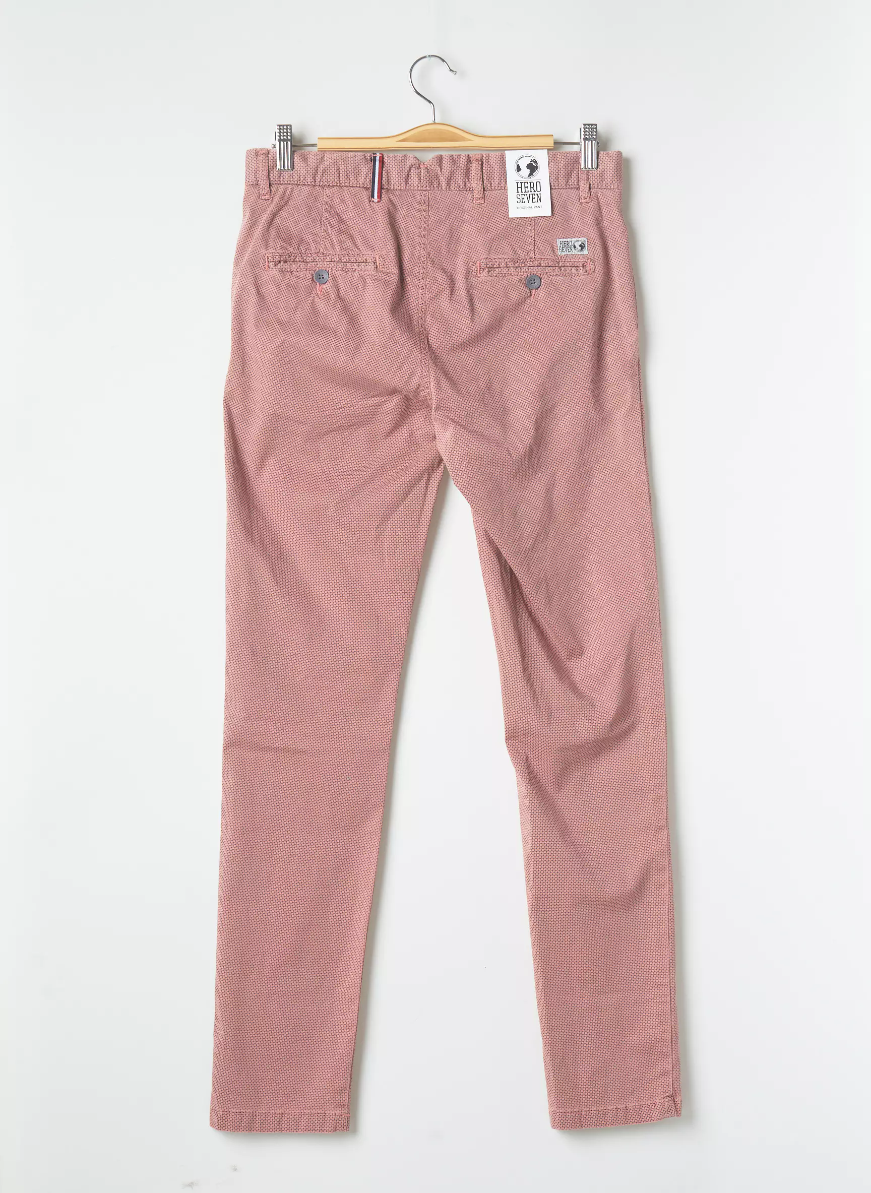 Hero Seven Pantalons Chino Homme couleur rose