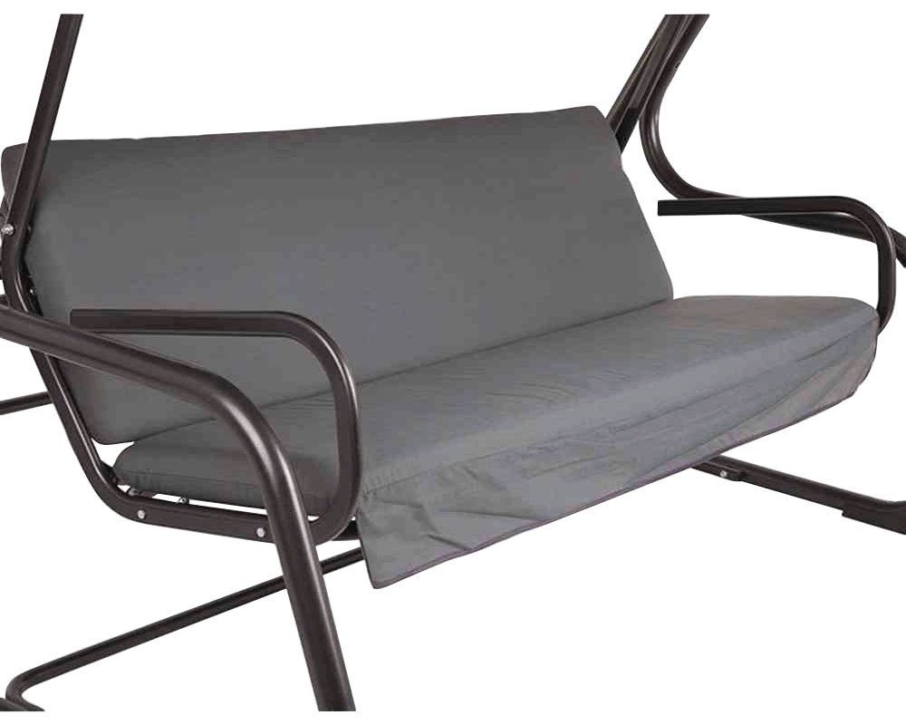Siena Garden Hollywoodschaukel Parma, 3-Sitzer, Bettfunktion, BxT: 132x209cm, anthrazit/grau