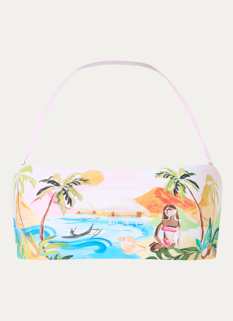 Seafolly South Pacific bikini gornji dio bandeau s odvojivim naramenicama