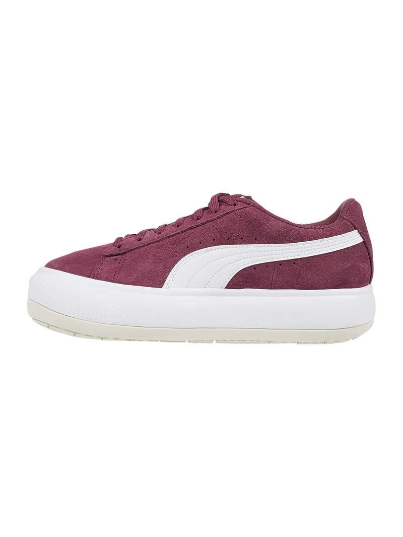 Sneaker aus Veloursleder Modell 'Mayu' in bordeaux rot