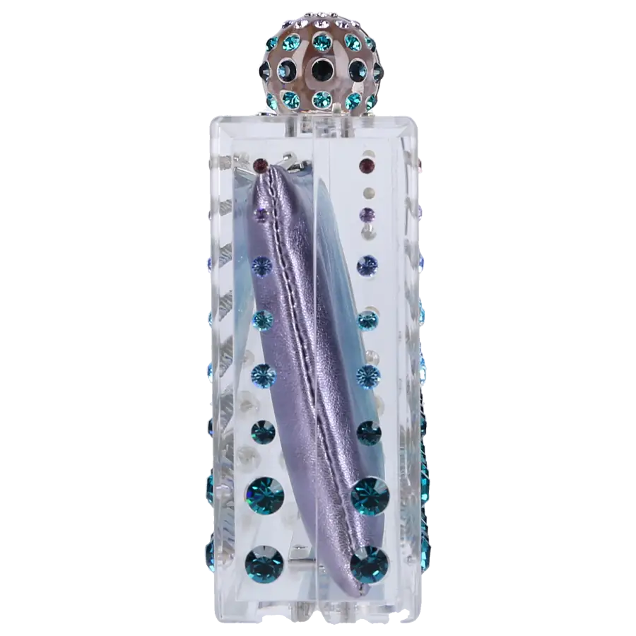 Aquazzura - Clutch TEQUILLA Harz - blau