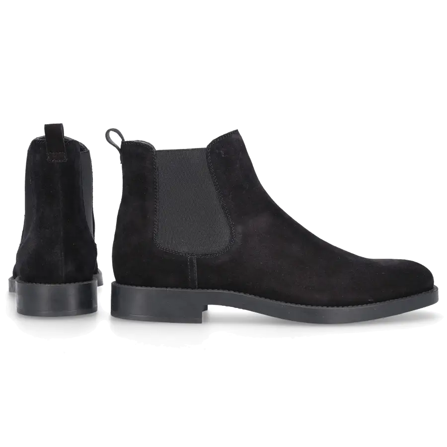 Tod's - Chelsea Boots W60C Veloursleder - schwarz