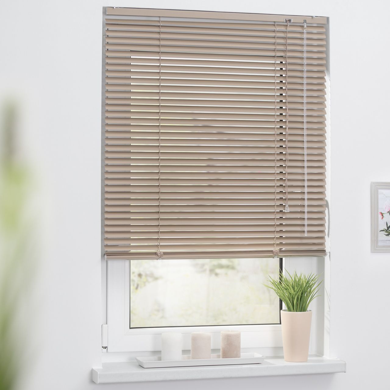 Lichtblick Jalousie Aluminium - Braun, 60 cm x 160 cm (B x L)