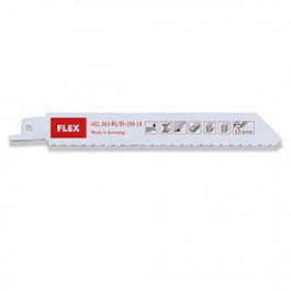 Flex-Tools Zubehör 462063 Säbelsägeblatt für Metall und Stahlblech RS/Bi-150 18 150 mm 5 Stück
