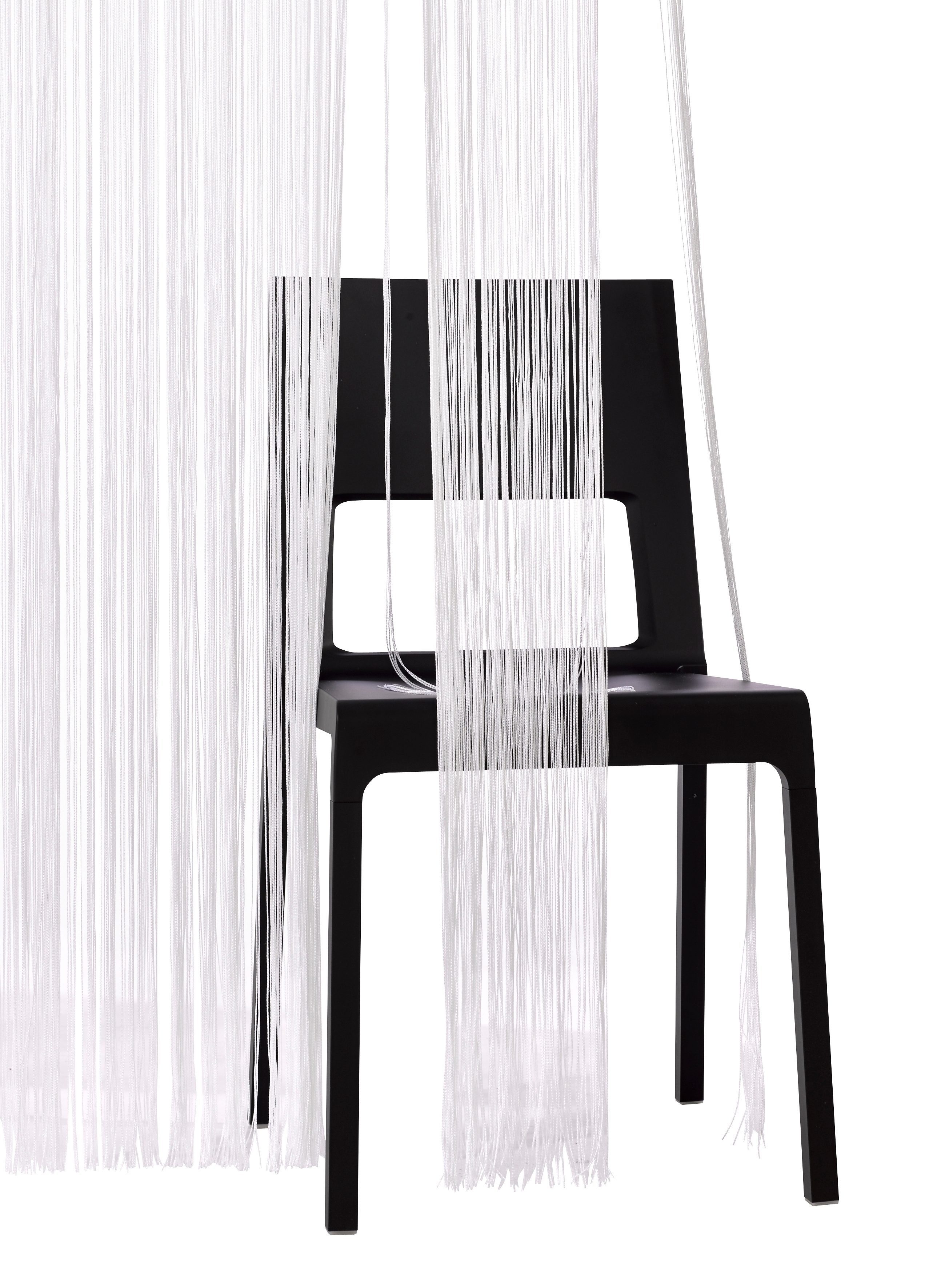 Fadenvorhang Fao-Uni, my home, Stangendurchzug (1 St), transparent, Kräuselband, multifunktional, transparent, Polyester, pflegeleicht