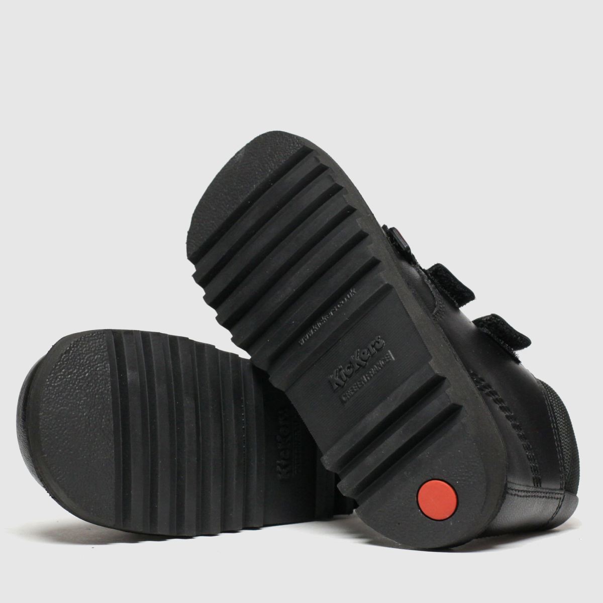 Kickers svarta kick scuff hi-stövlar för pojkar, småbarn