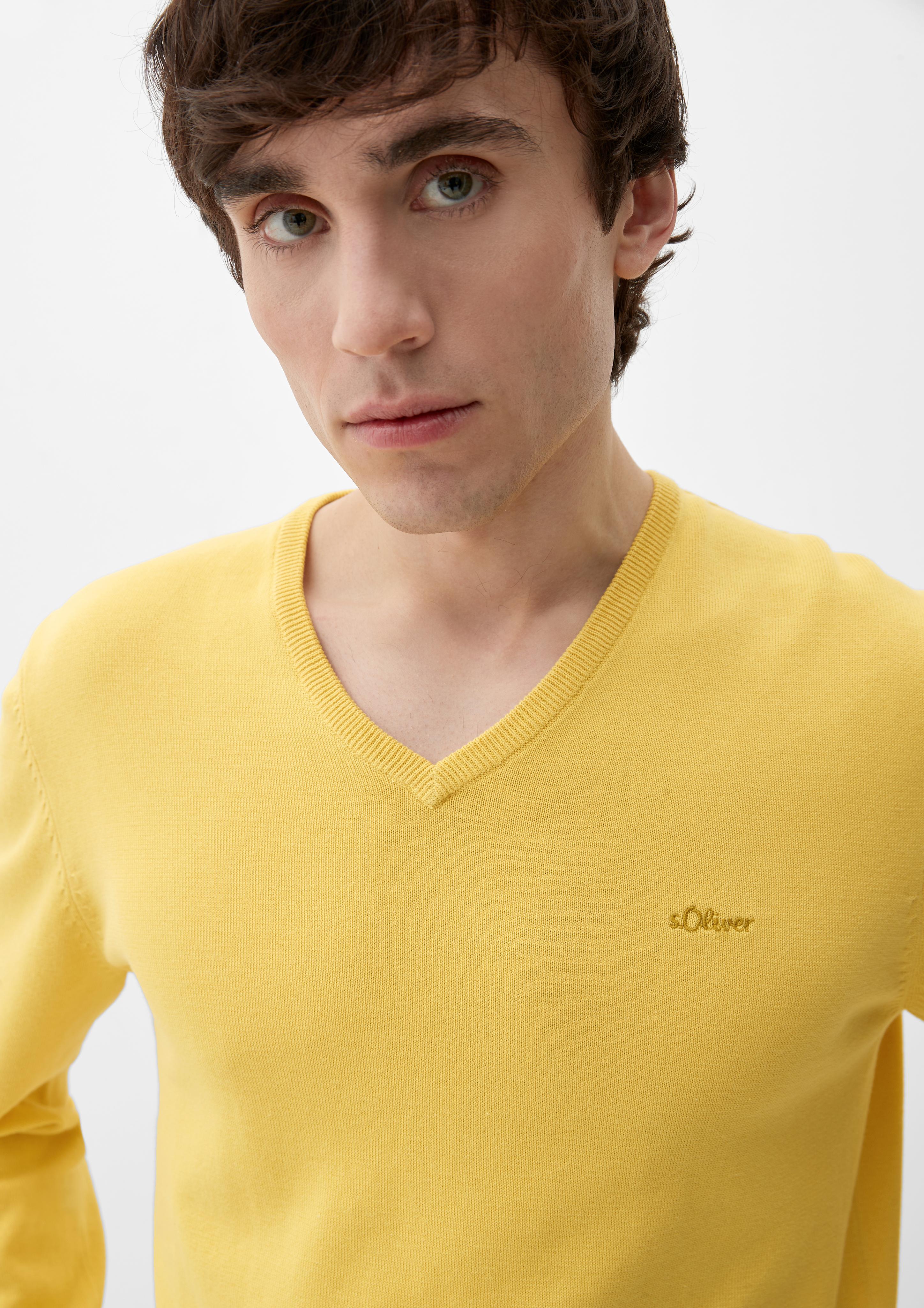 Strickpullover mit V-Ausschnitt  2040666-1356