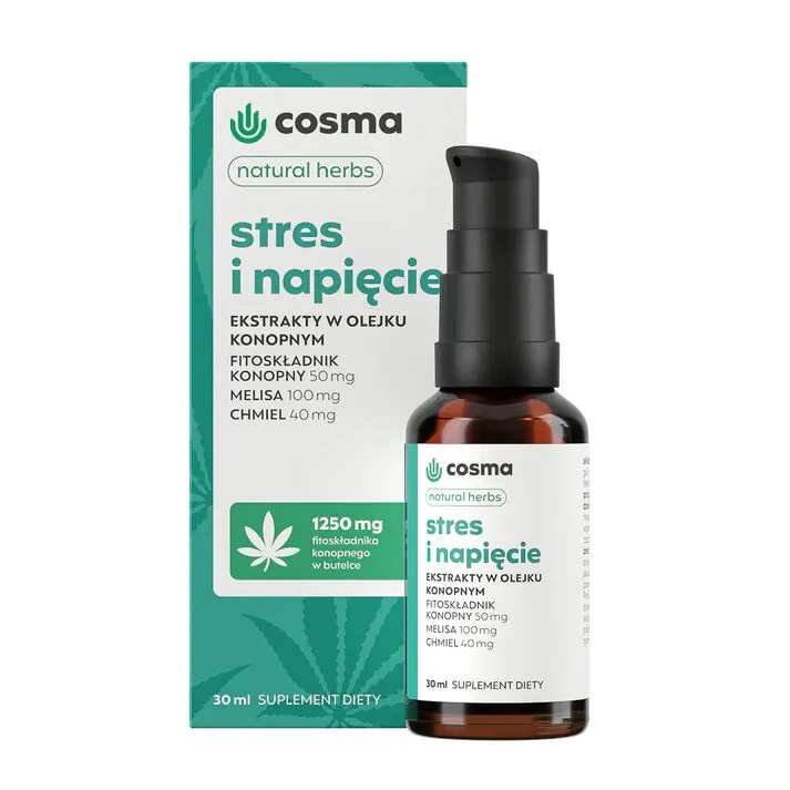 Cosma Cannabis Stress og Spænding Naturlig Urteolie