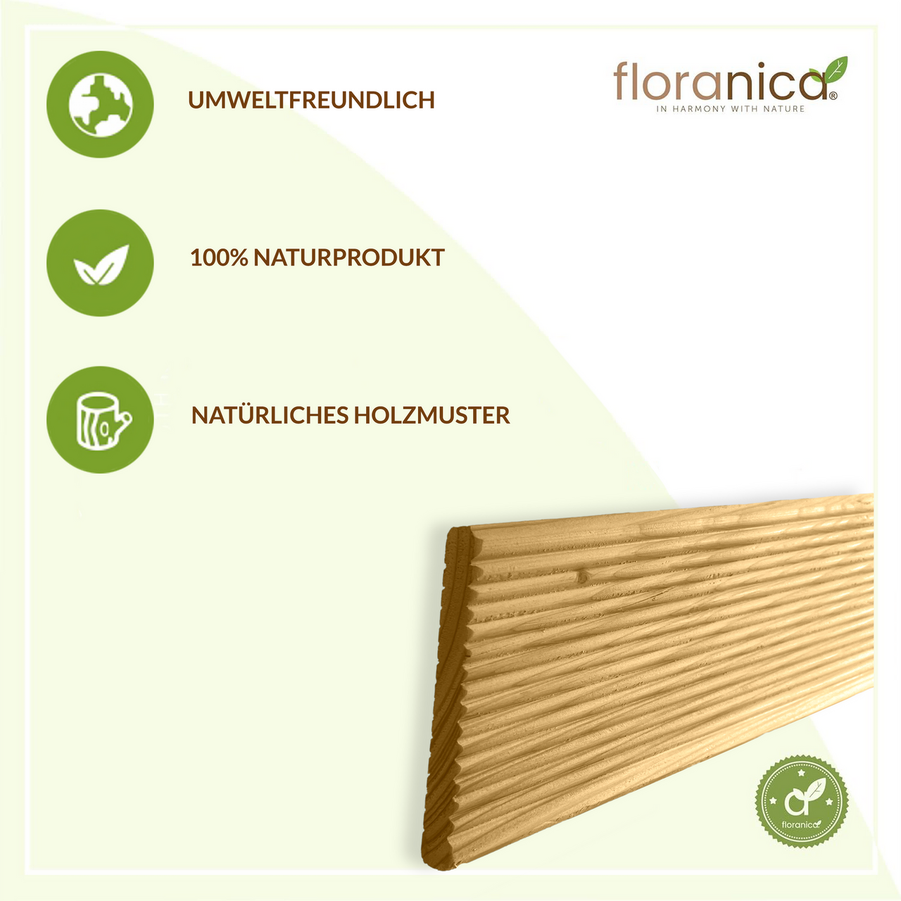 Pemicont Floranica Holz-Weihnachtsbaum DIY Dekobaum Tanne 60x27cm Weihnachtsdekoration Natur