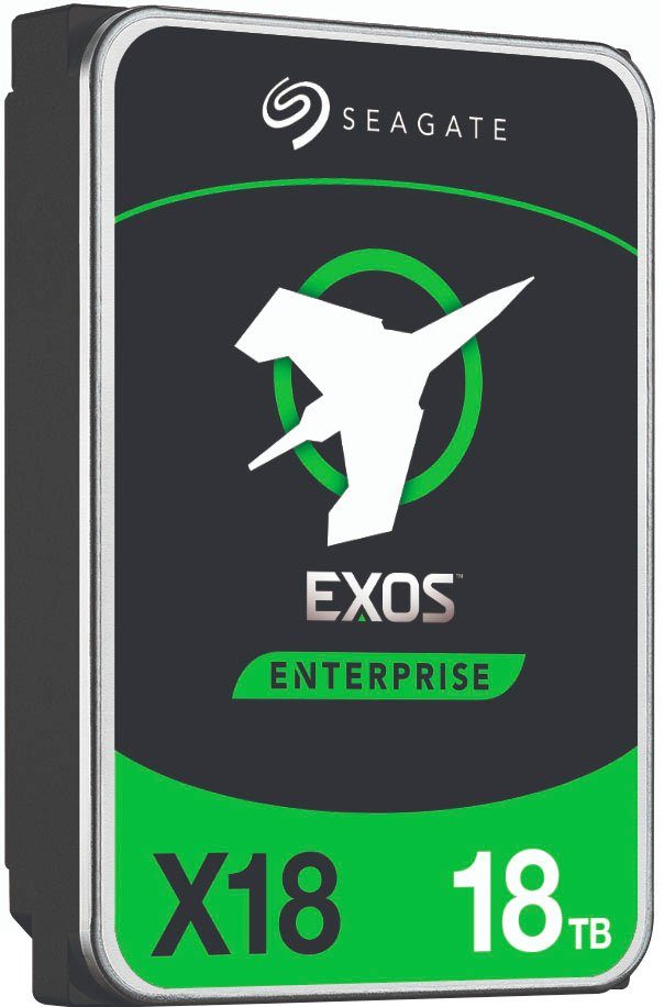 Seagate Exos X18 18TB SATA 512E/4KN HDD-Festplatte (18 TB) 3,5