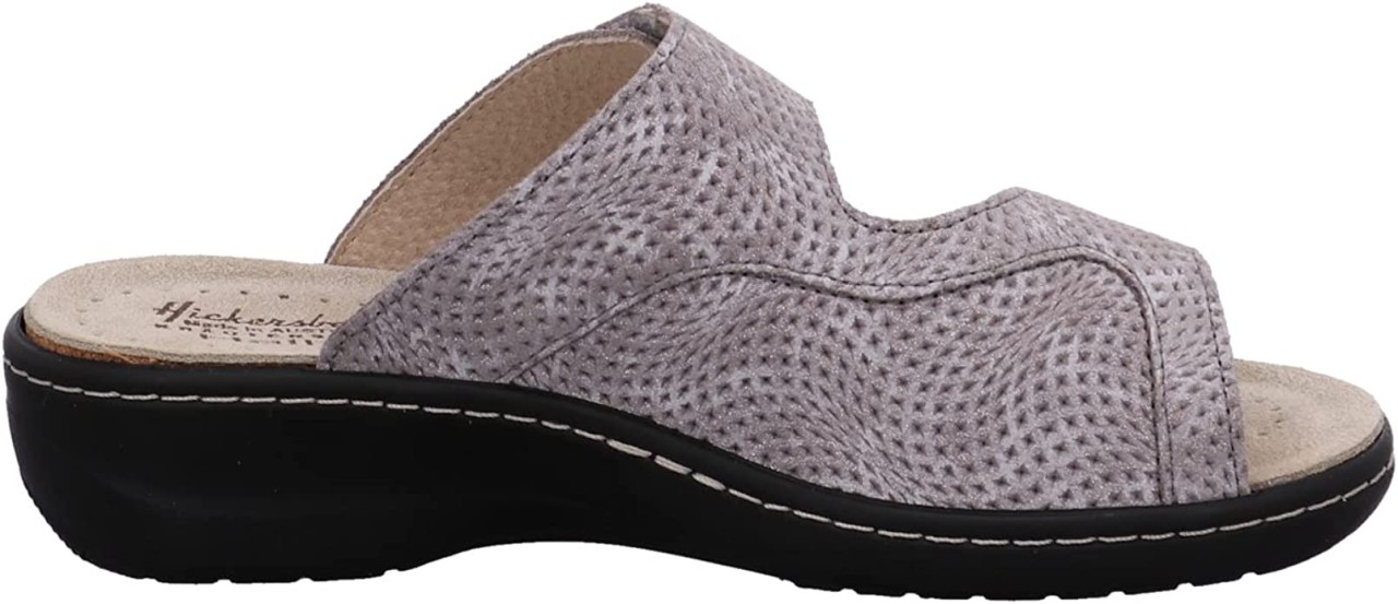 HICKERSBERGER Komfort Sandalen grau Milano Hallux Pantolette