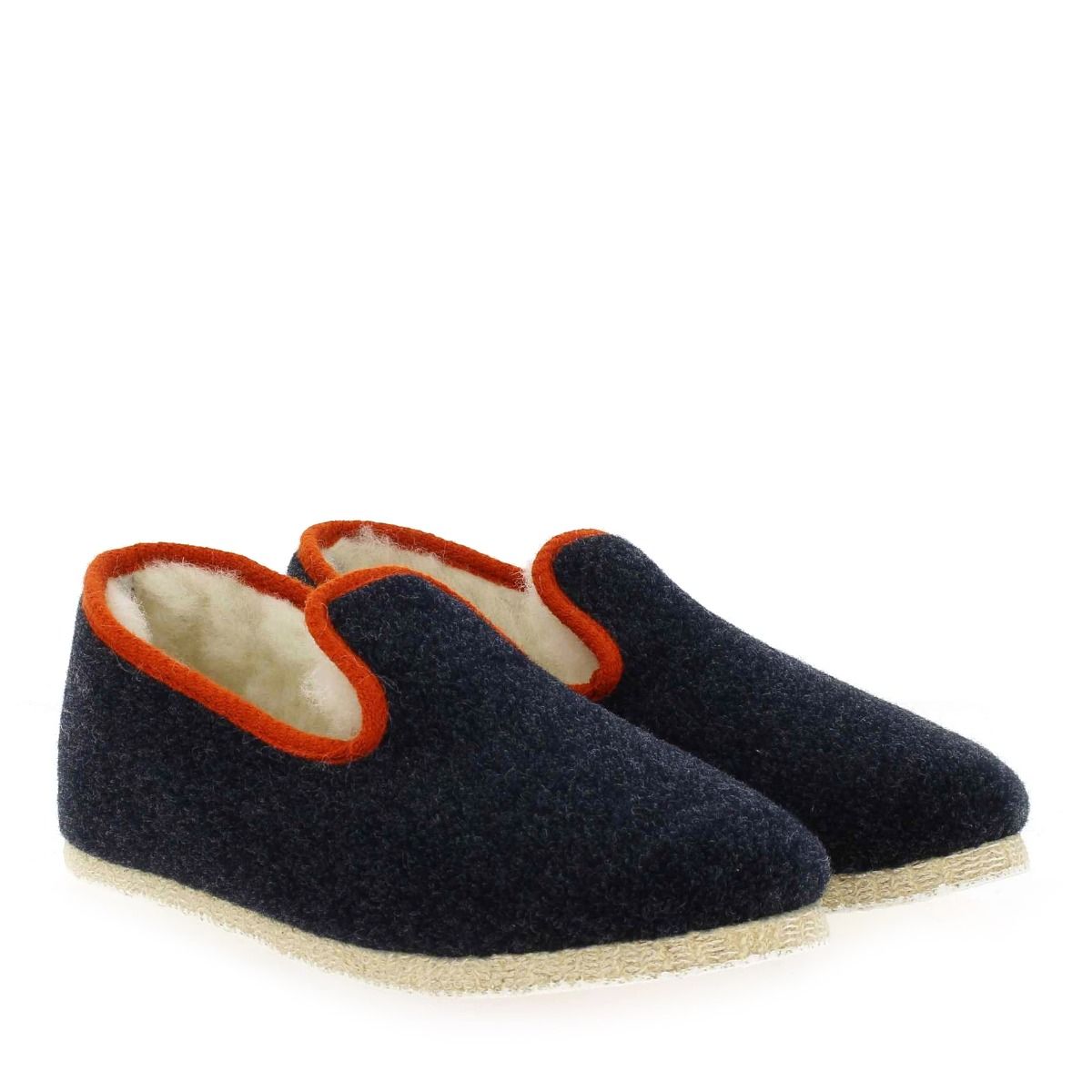 Chausse Mouton  TWEED H22 - Marine orange