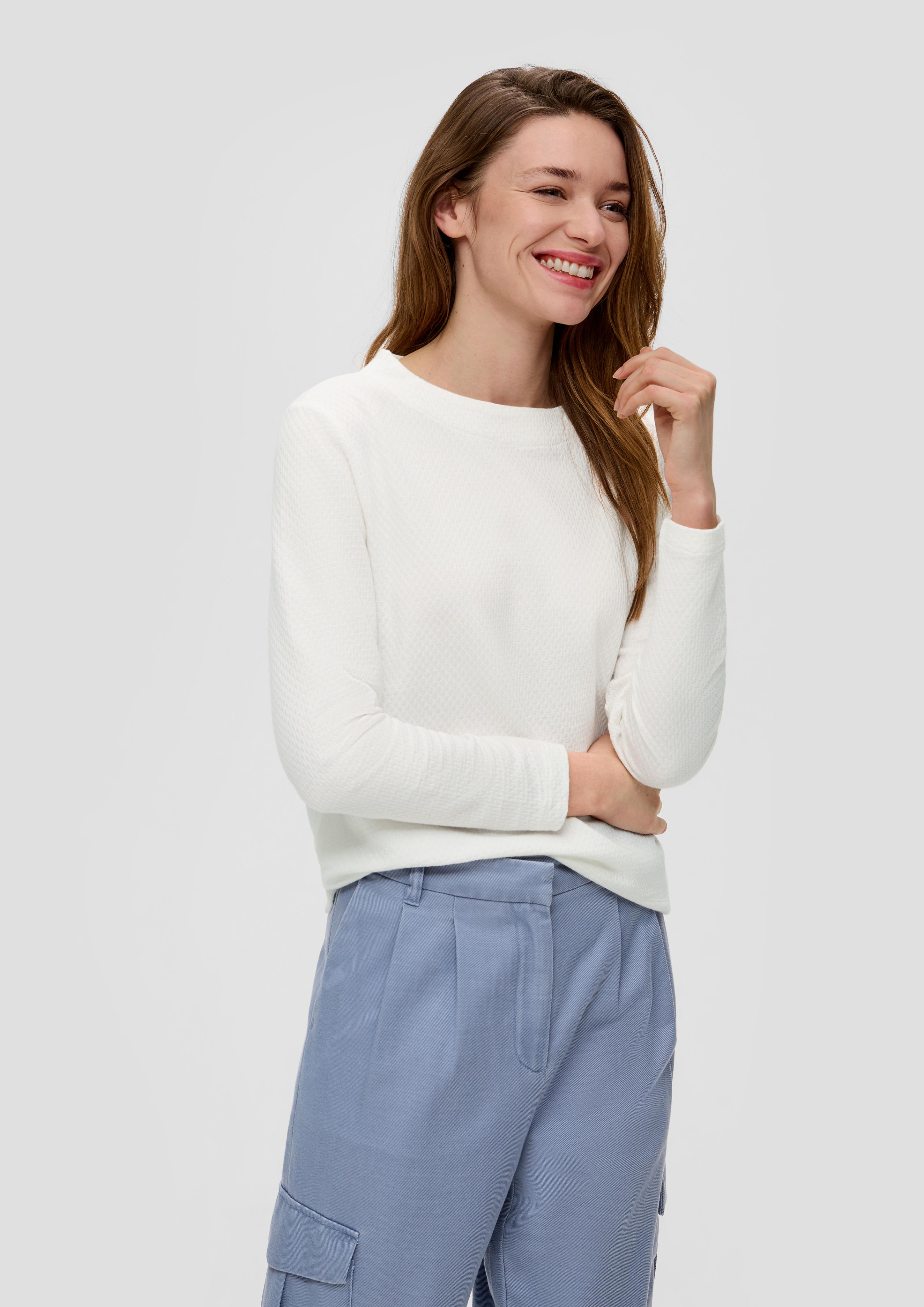 Sweatshirt mit Dobby-Struktur  2157755-0210