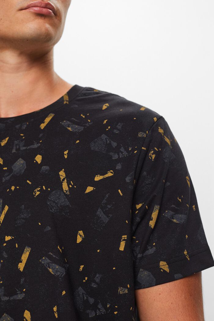 Baumwoll-T-Shirt mit Allover-Print