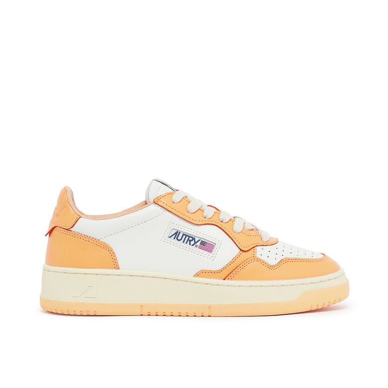 Autry Wmns Medalist Low leat/leat wht/bufforng
