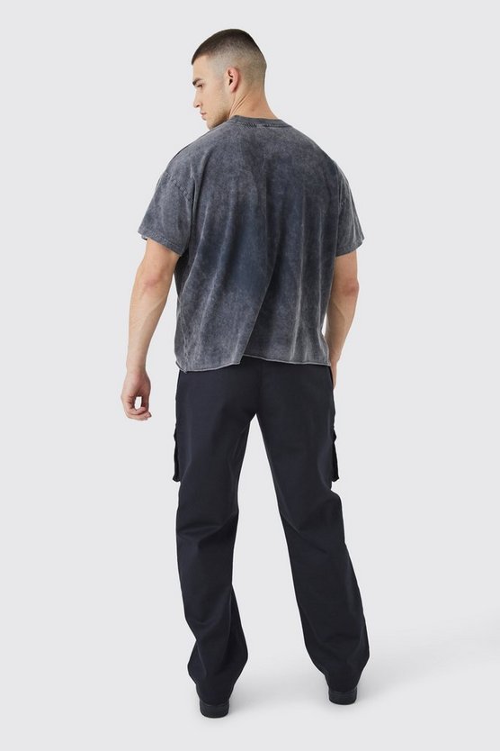 Tall lockere Colorblock Cargo-Hose