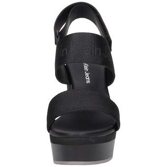 Calvin Klein Wedge Sandal Webbing in schwarz