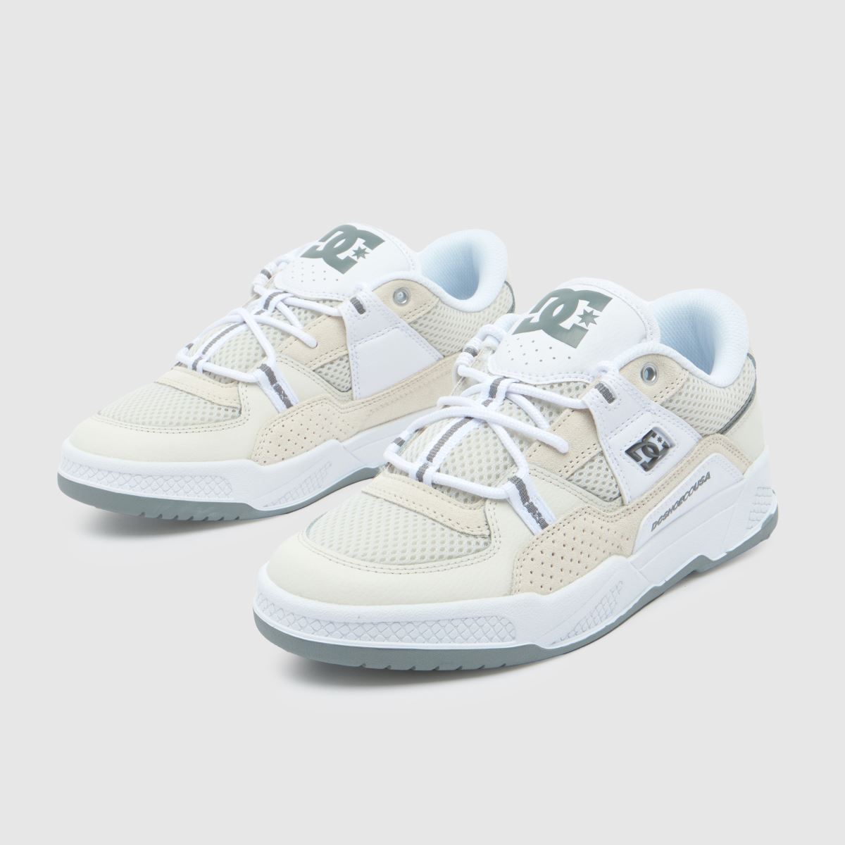 DC Construct-sneakers i benvitt