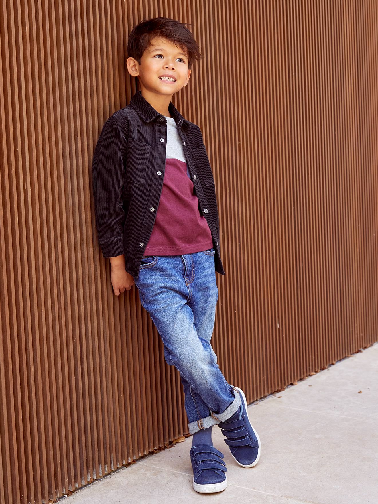 Vertbaudet Jungen Loose-Fit-Jeans Oeko-Tex - blue stone