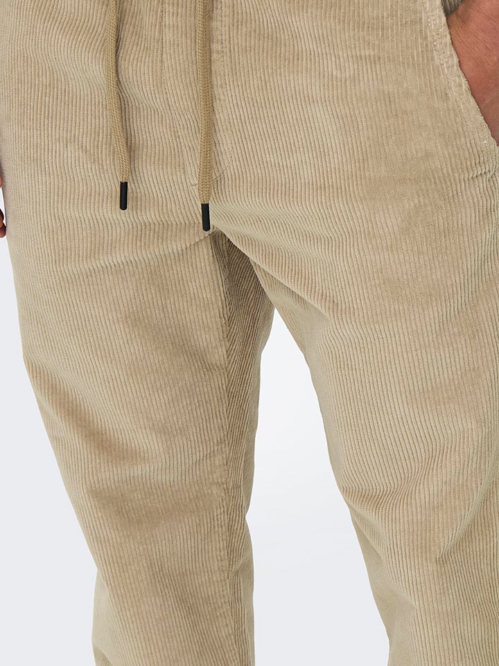 ONLY & SONS Hose in Beige günstig kaufen