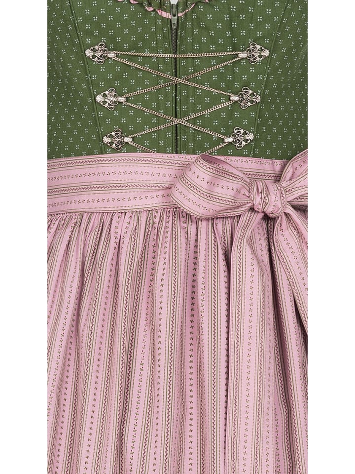 Nübler Dirndl lang Thea in Oliv günstig kaufen