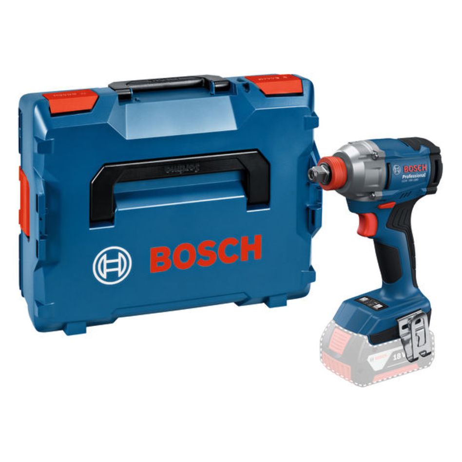 Șurubelniță de impact fără fir Bosch Blue 06019N2100 GDX 18V-285, fără baterii și încărcător, în cutie L-BOXX