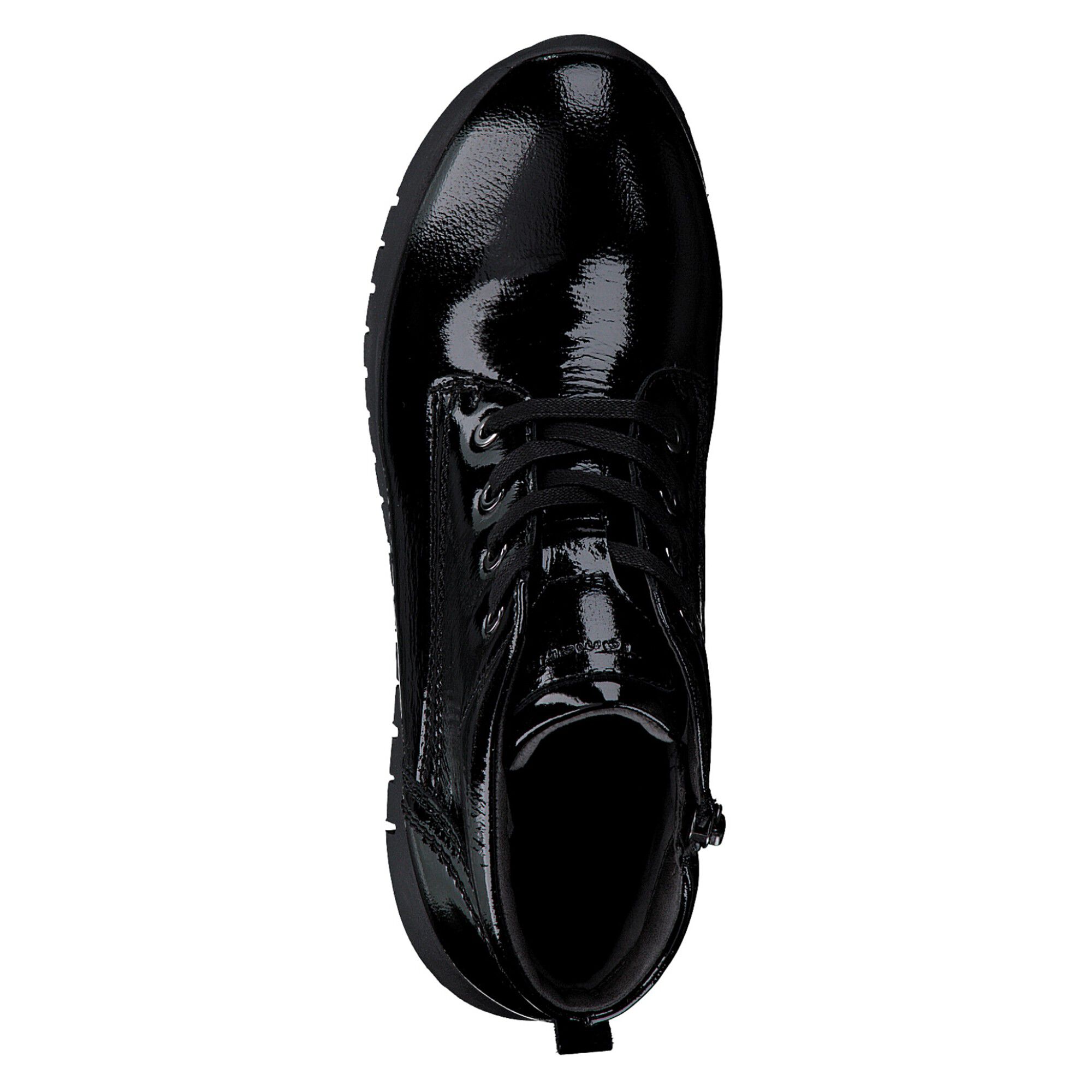 Bottines dessus cuir vernis
