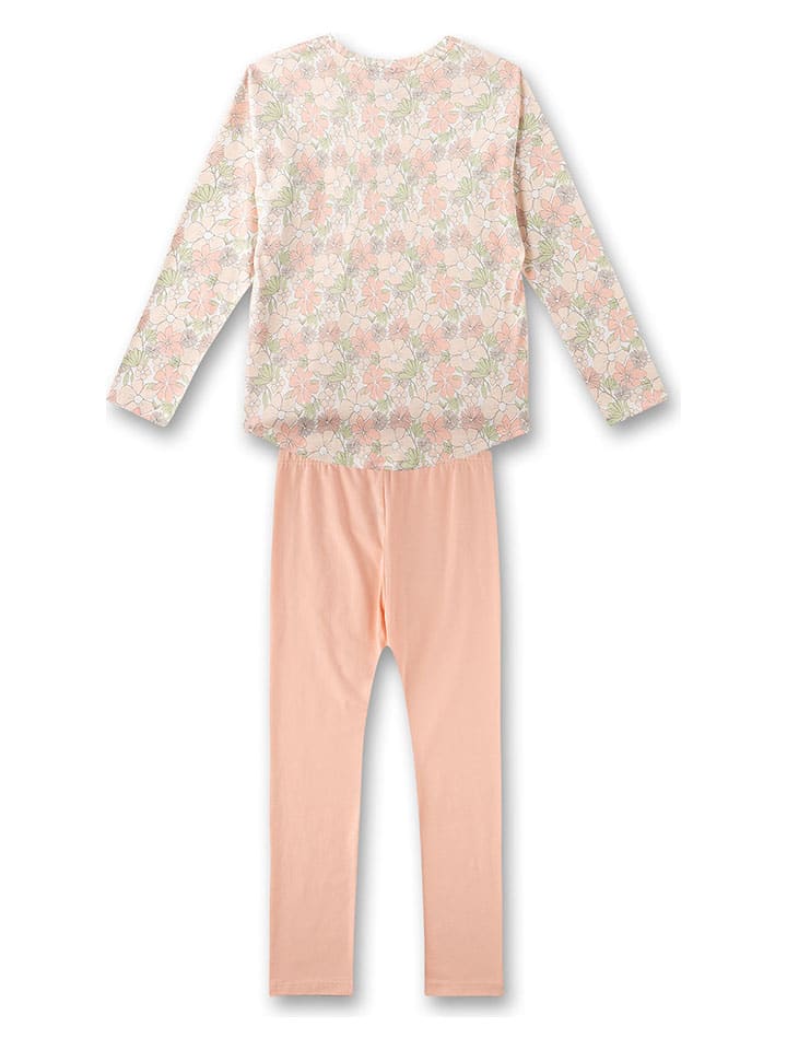 Sanetta Pyjama in Apricot/ Beige/ Grün günstig kaufen
