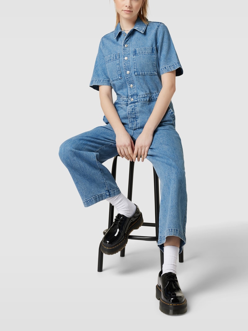 Jumpsuit in Denim-Optik Modell 'BOILERSUIT' in hellblau