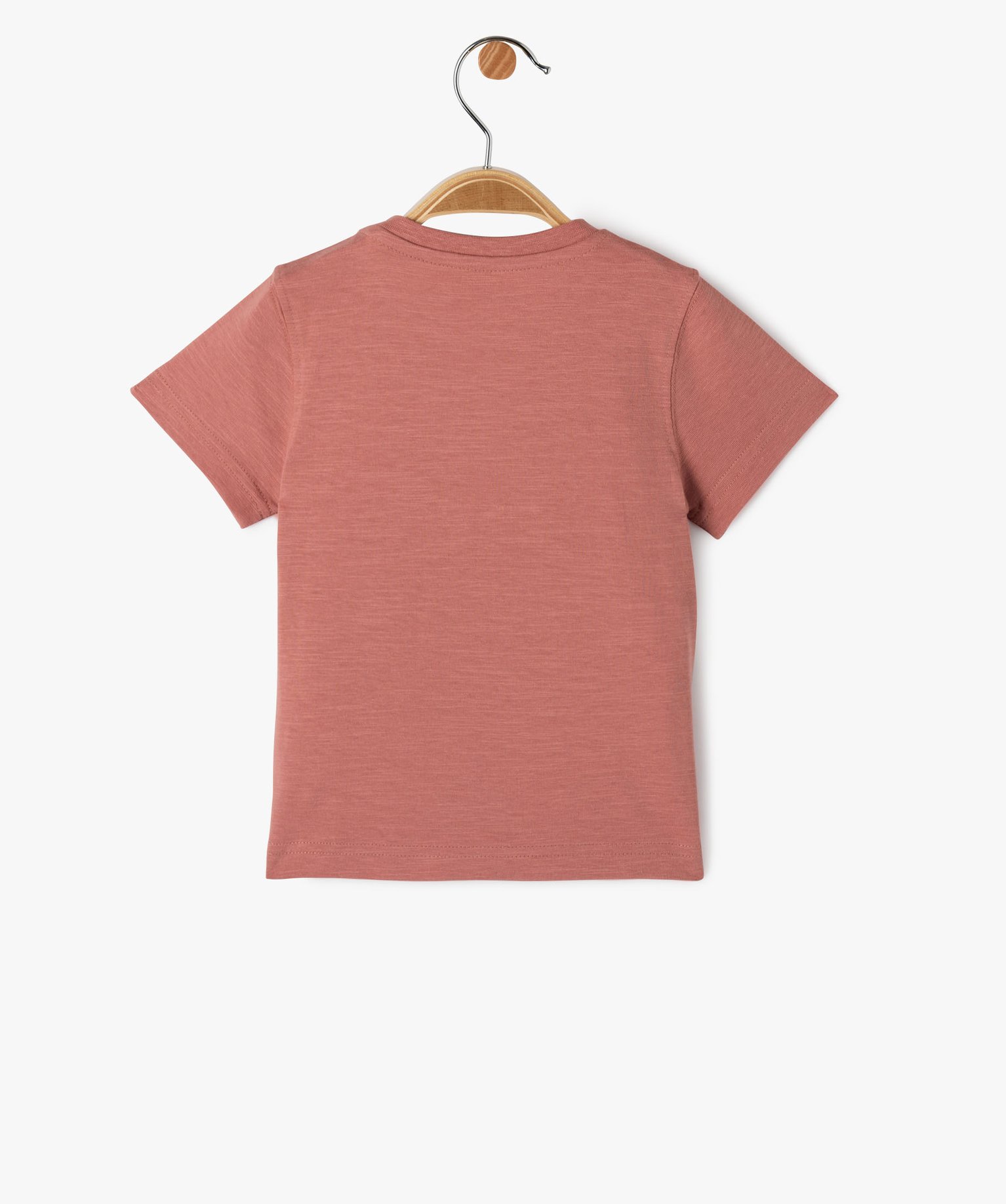 Tee-shirt manches courtes imprimé bébé Garçon rose | GEMO