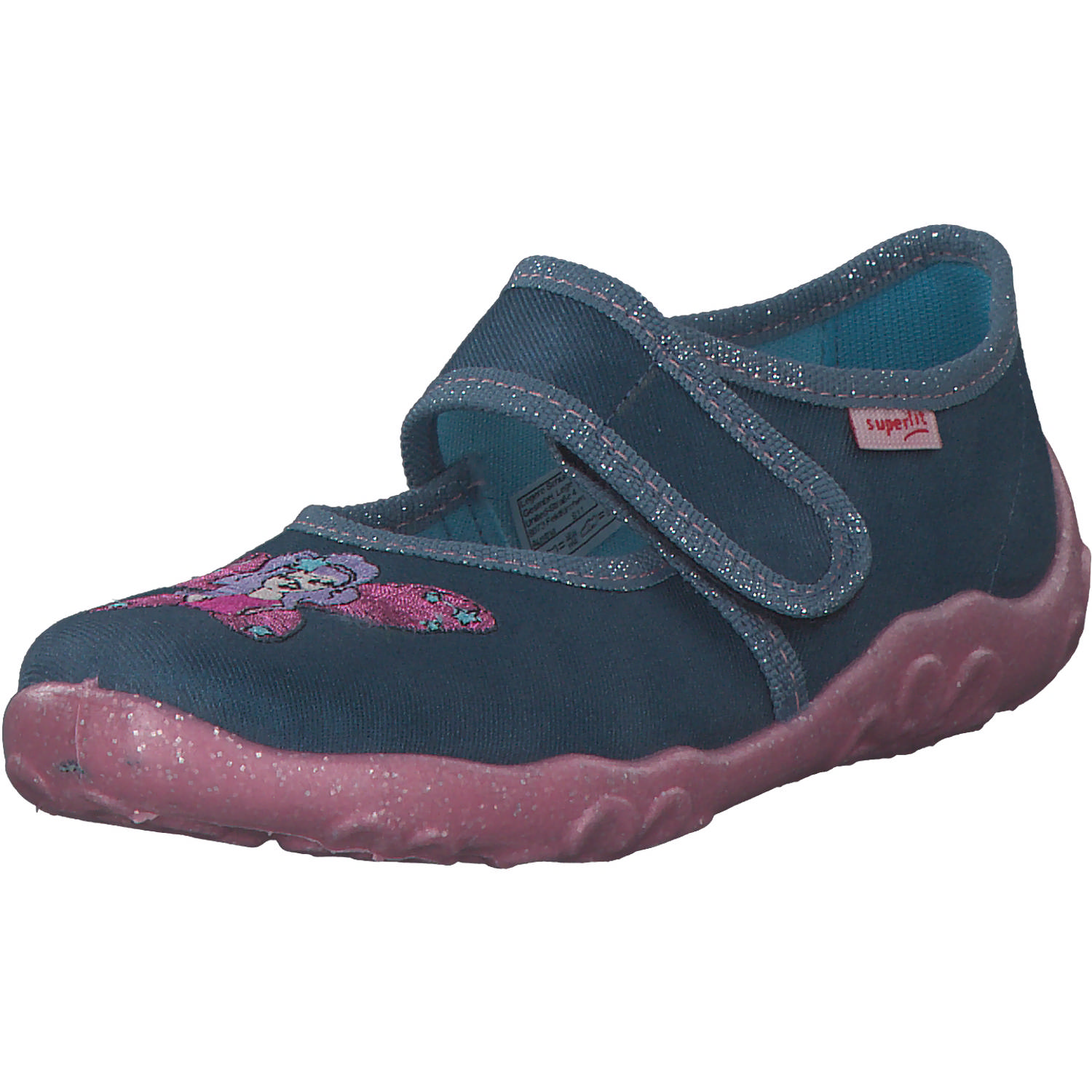 Superfit BONNY 00282, Hausschuhe, Kinder, Blau/Rosa