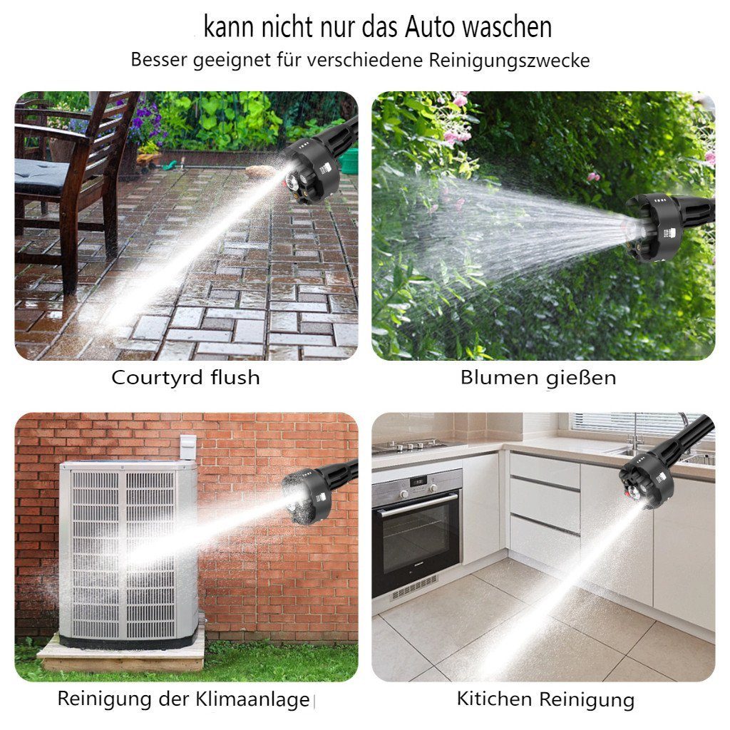 AUTSOME Hochdruckreiniger, Hochdruckpistole ohne Akku 5 l/min 21V