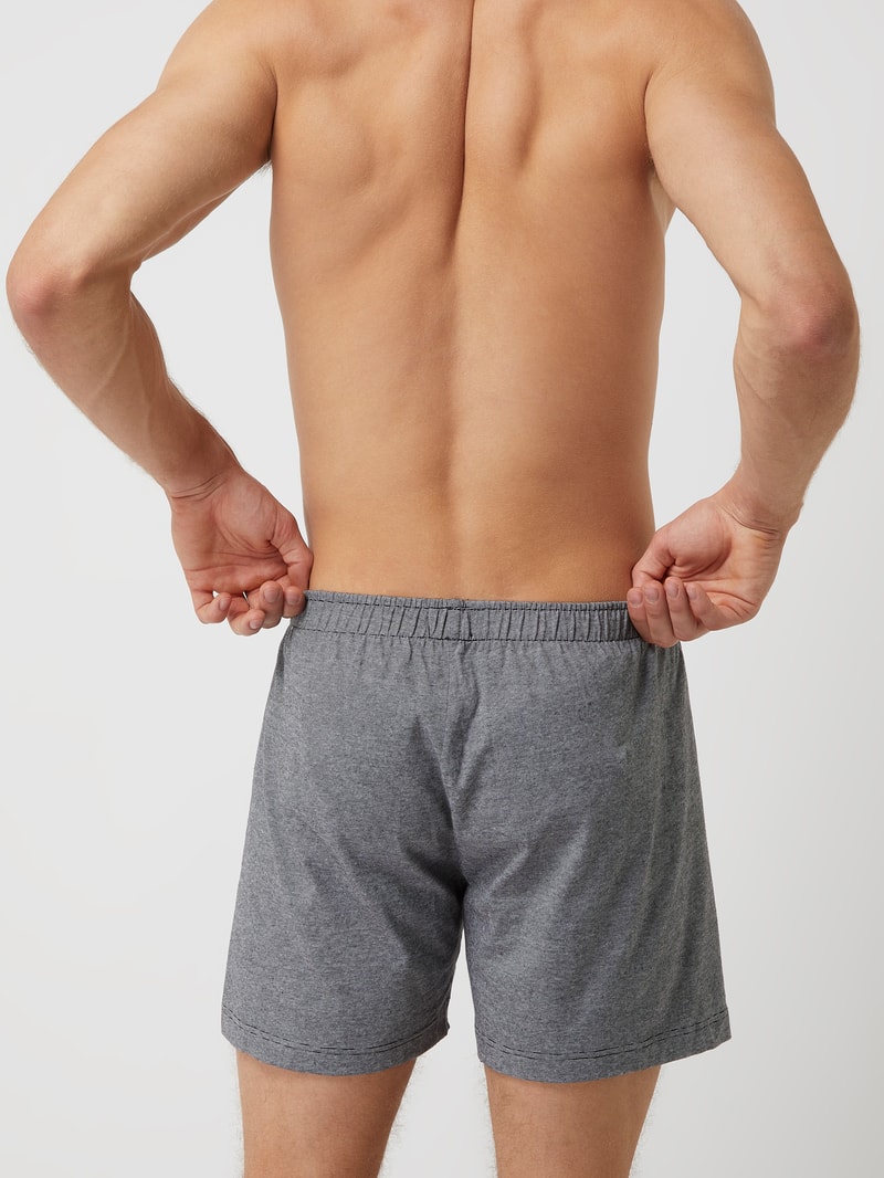 Boxershorts aus Baumwolle im 2er-Pack in schwarz